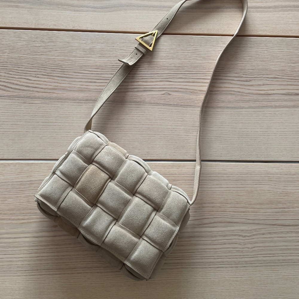 Tan Suede Crossbody Bag